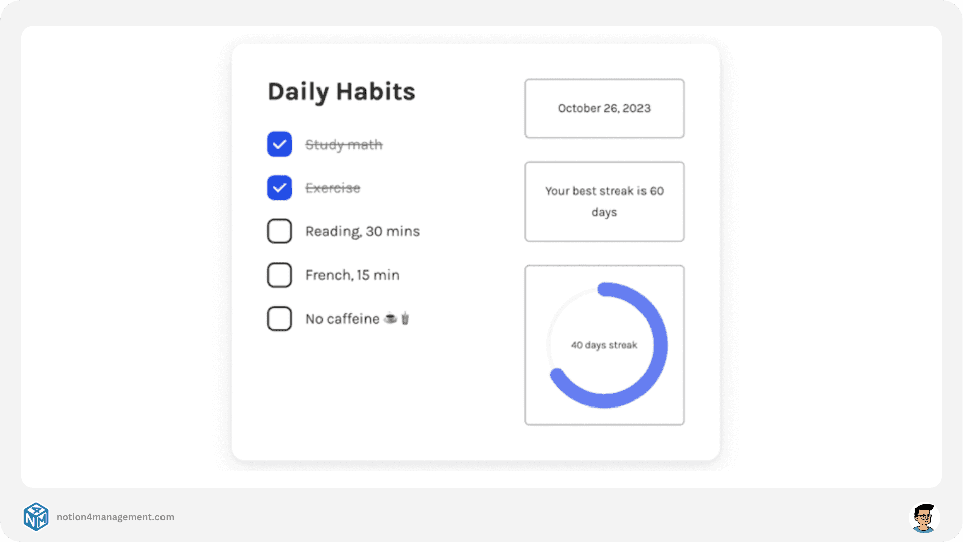 notion habit tracker widget