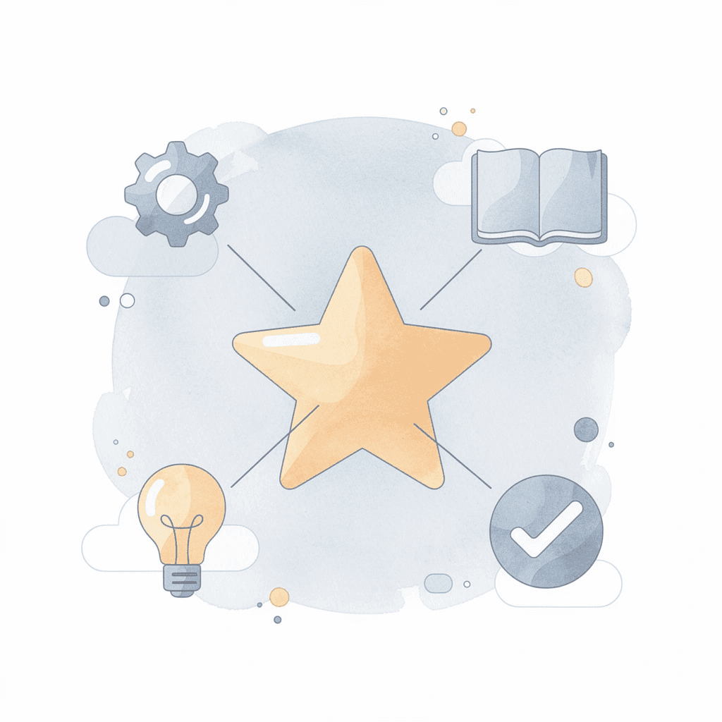 Central house icon connected to handshake, graduation cap, audience, and lightbulb representing co-op benefits