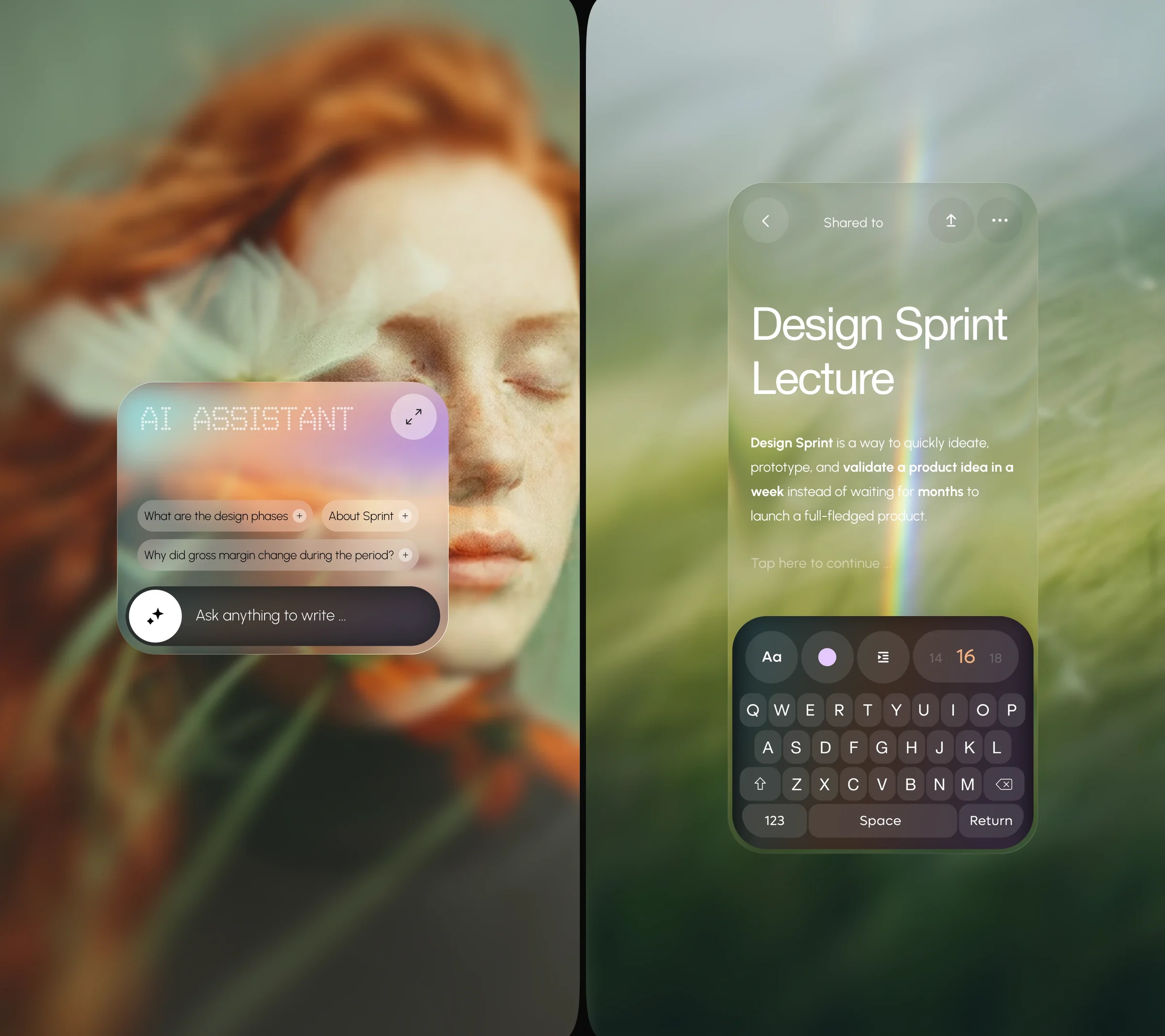 The AI assistant and the writing keyboard