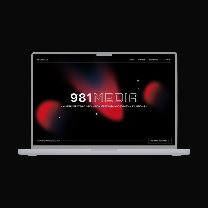 981 media web design mockup