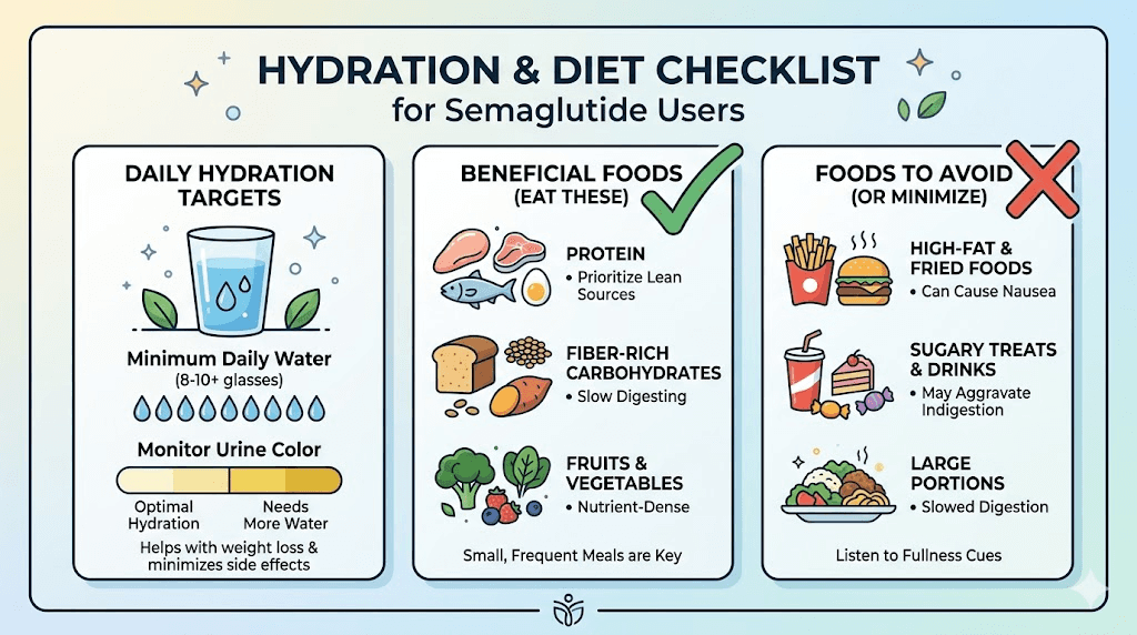 Semaglutide UTI prevention diet and hydration guide