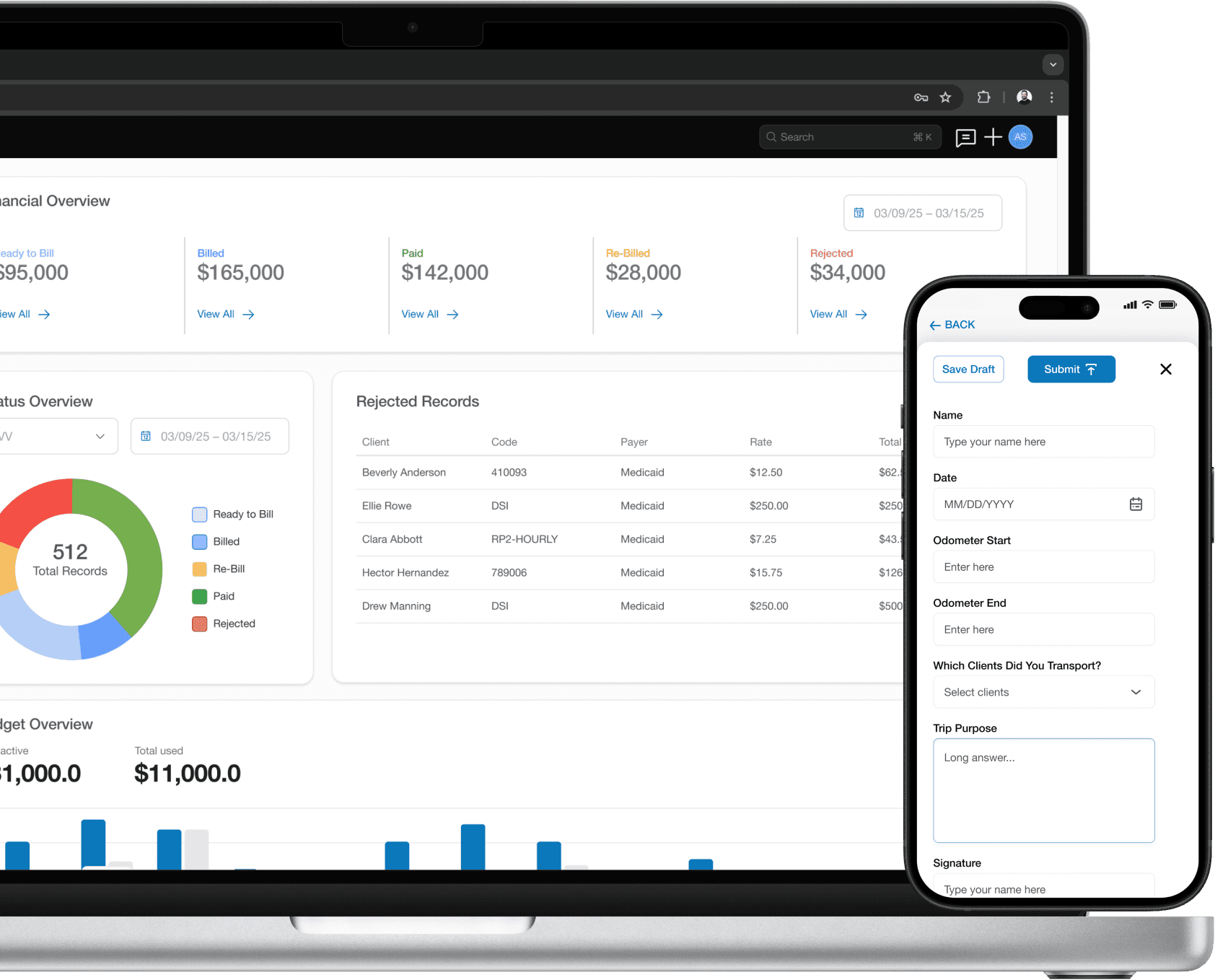 Billing and transportation form software.