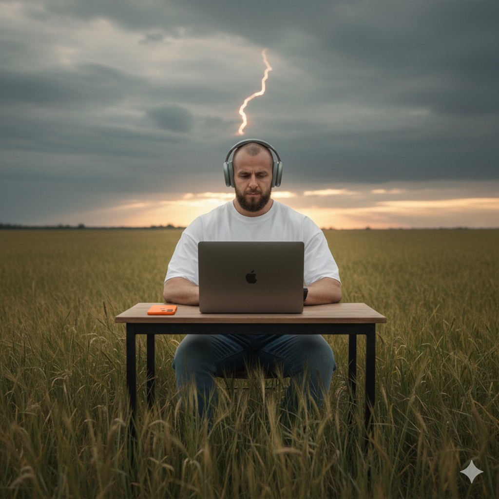 laptop computer near plant