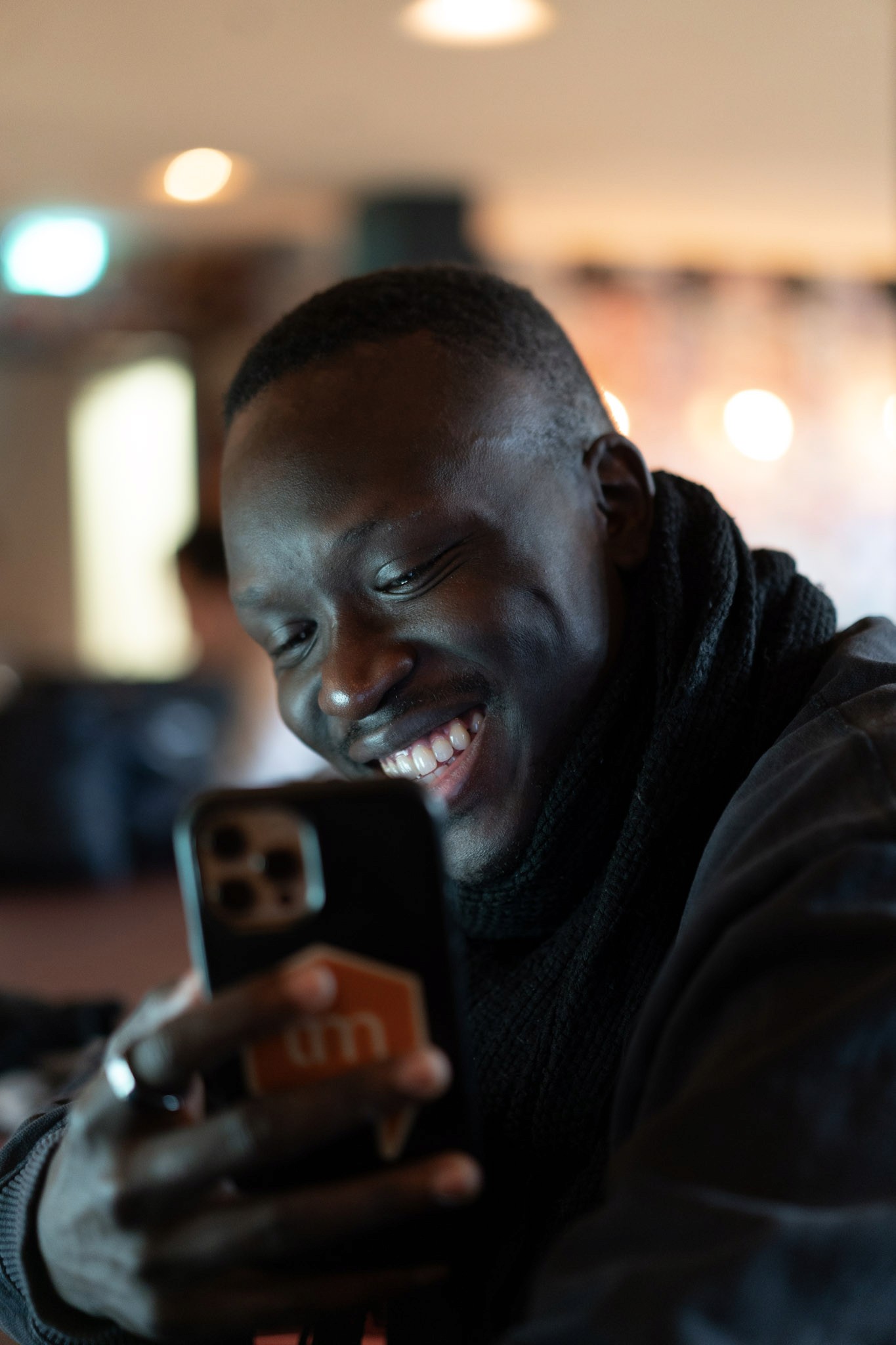 Businesswoman smiling