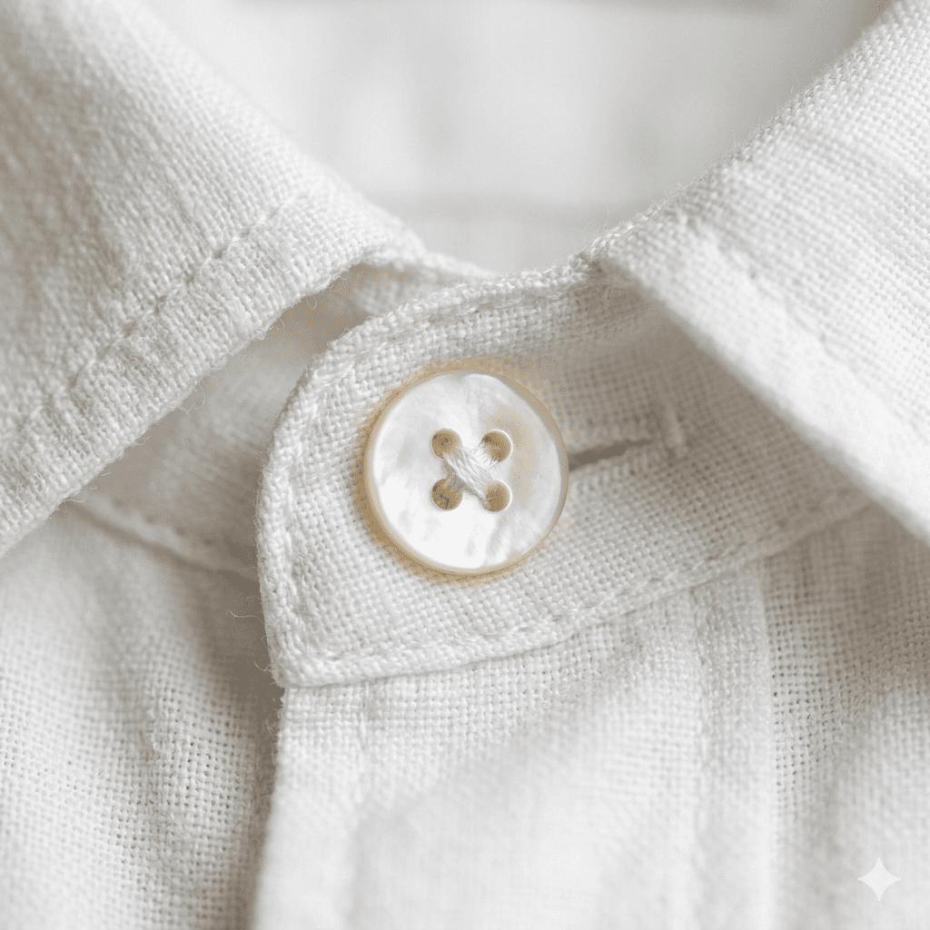 Linen Relaxed Button-Down Shirt - Detail