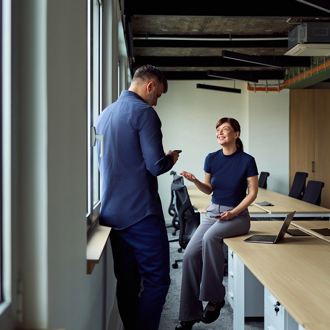 Image of security professionals taking in the London office