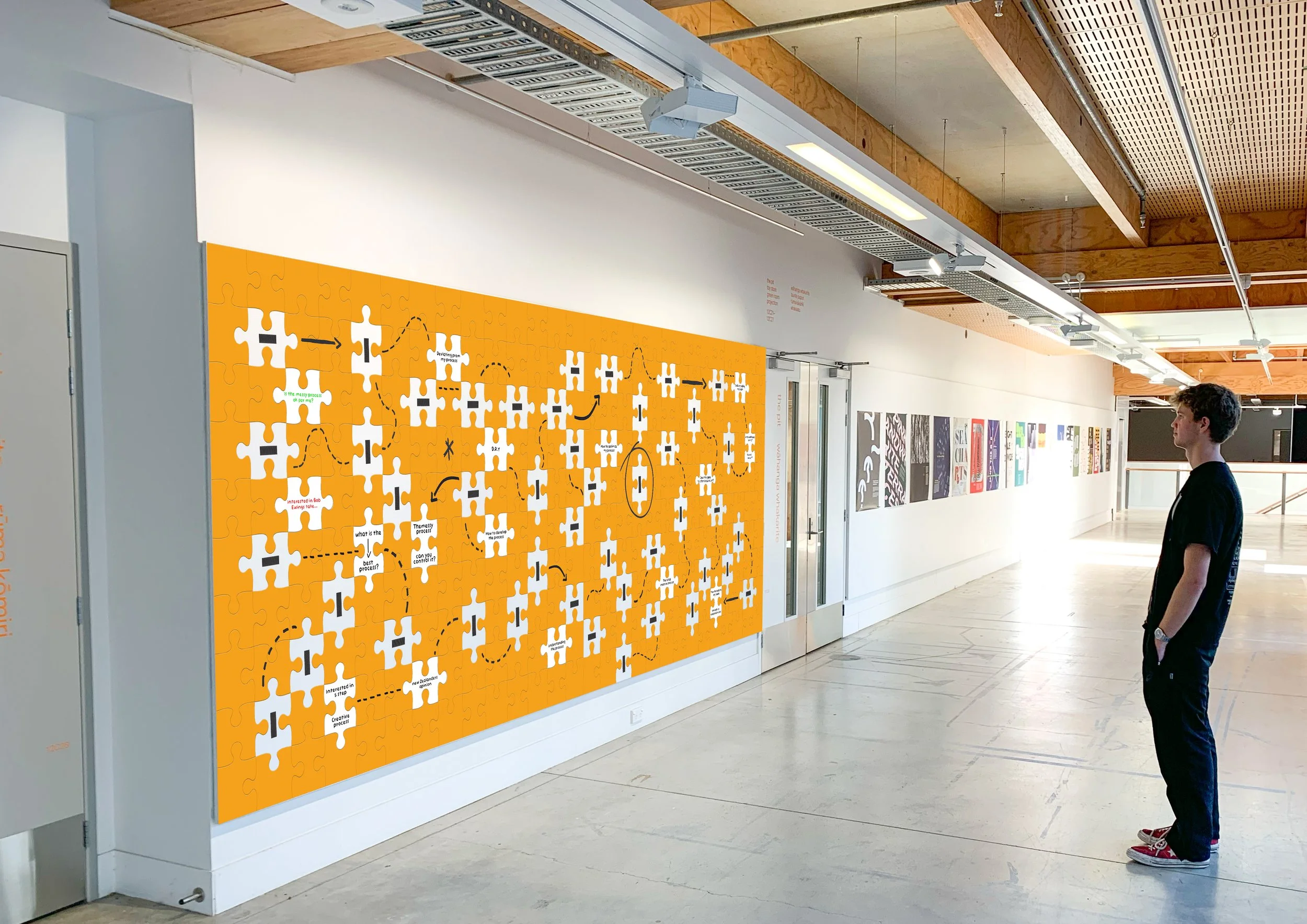 Vertical coffee can mockup with clean monochrome label design