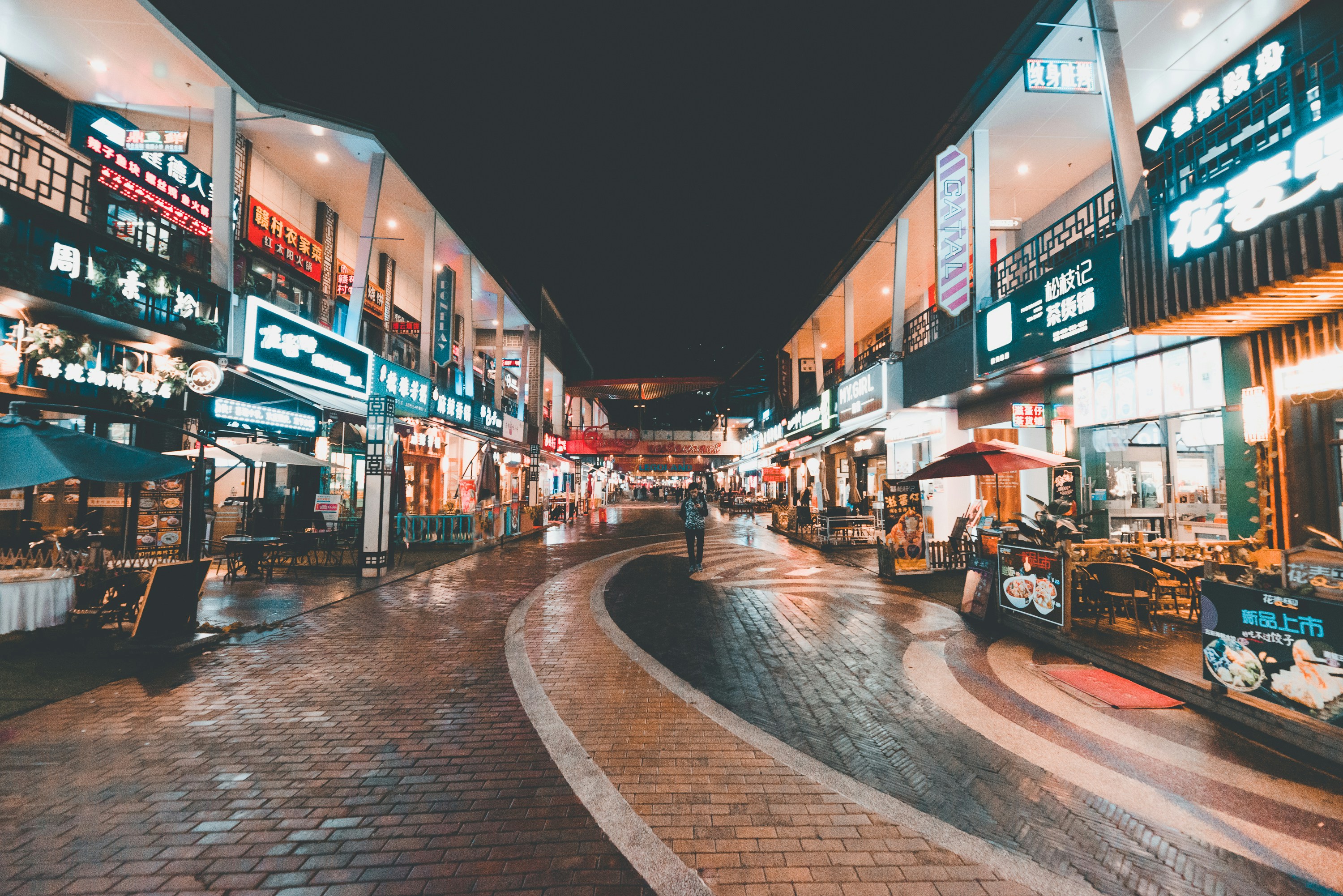 Row of restaurants symbolising how small local businesses fear losing SEO visibility as AI search reduces footfall and online discovery — highlighting the need for AI Visibility optimisation and generative engine optimisation strategies.