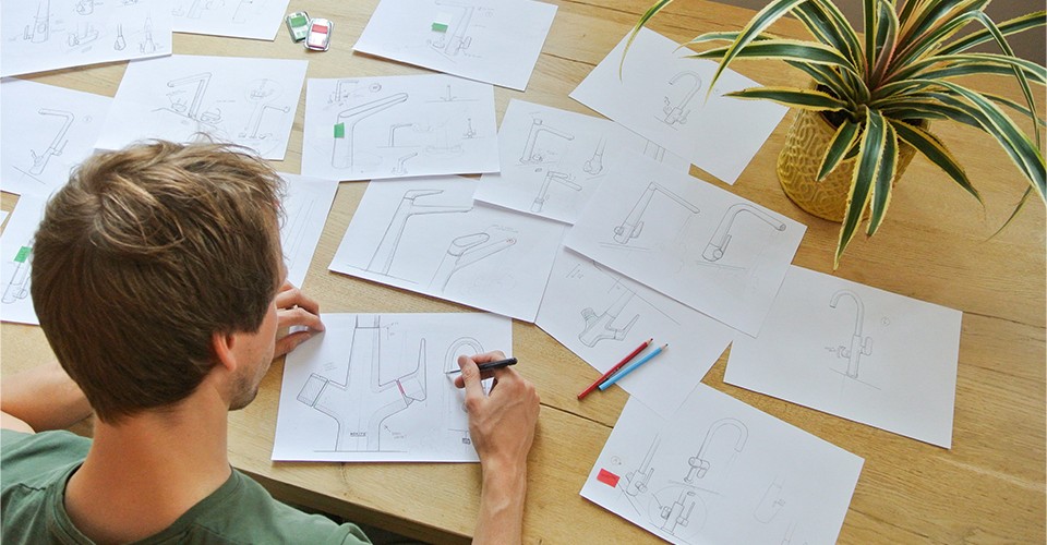 Melchior Sketching at ManGo Product Design