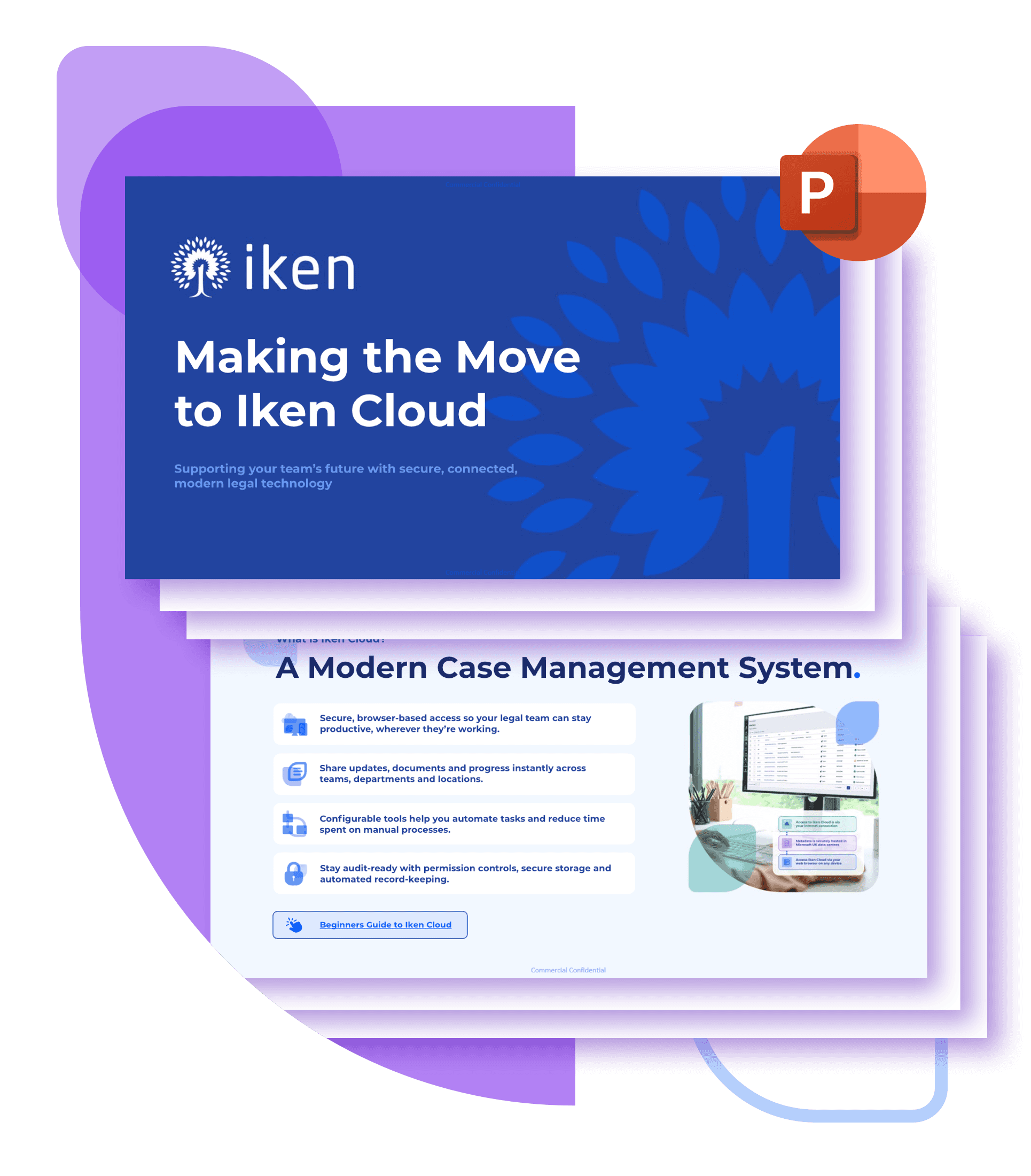 > Iken’s interface Screenshot for t cardiff city council case study about modernising legal management 