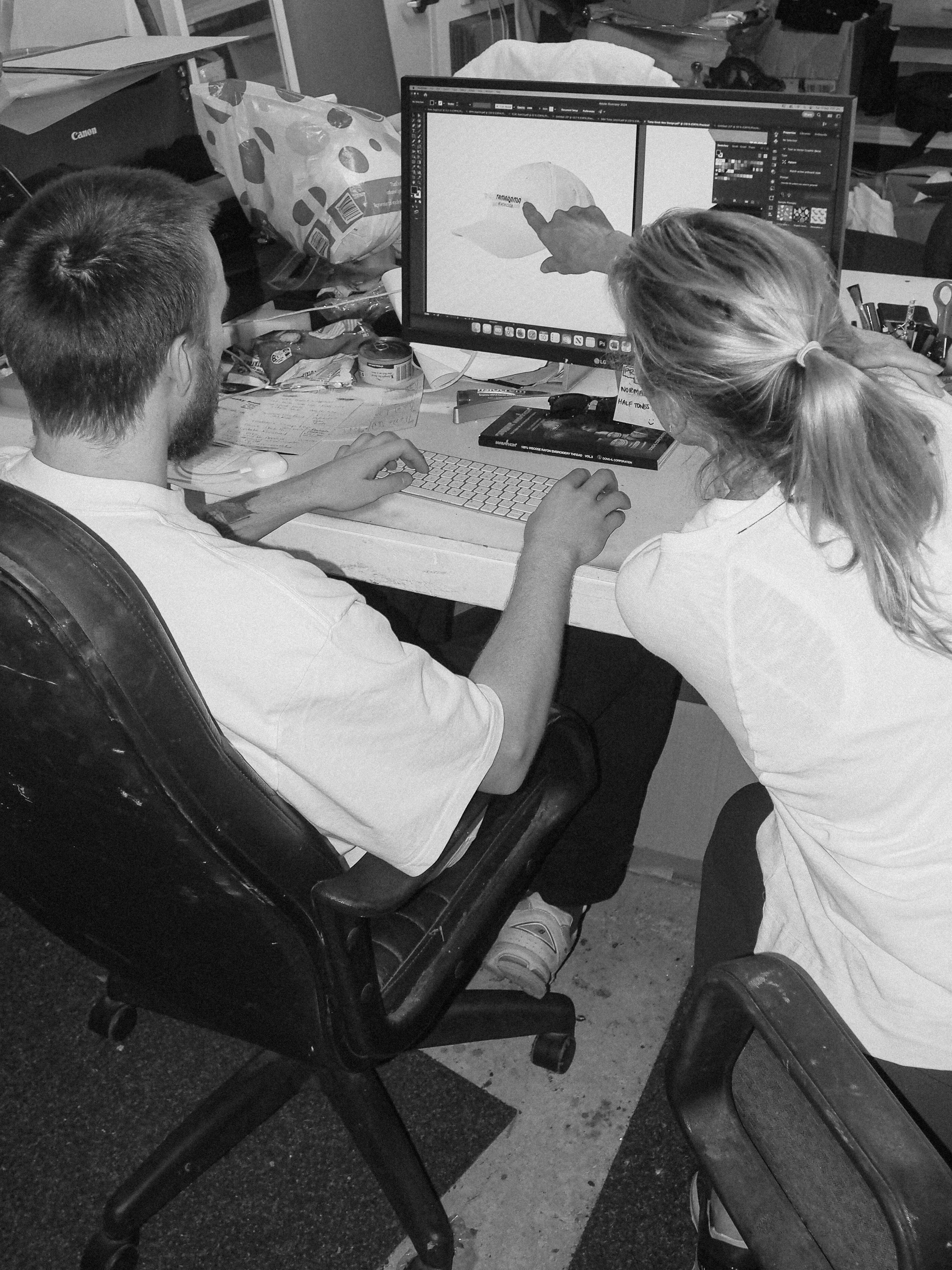 Man facing brick wall