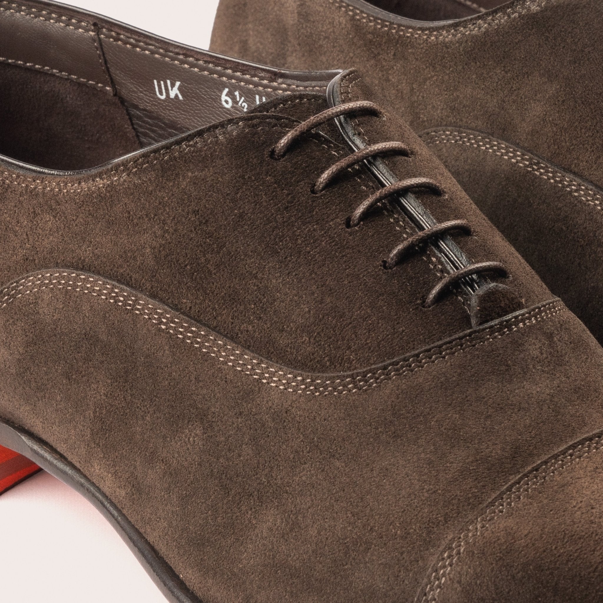 Men's brown suede Oxford shoe - Mandelli UK