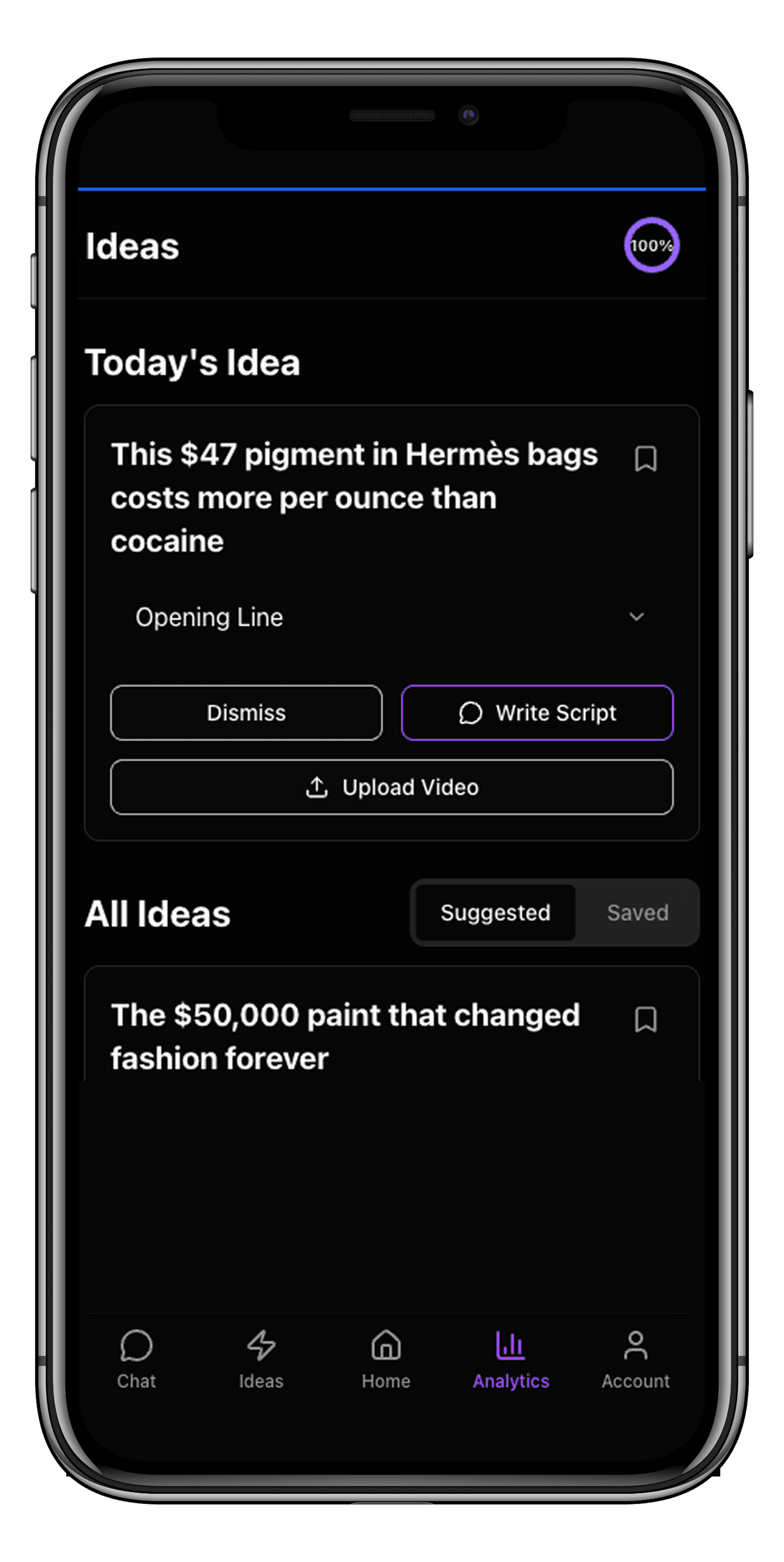 An image of Dreelio's in app customization feature