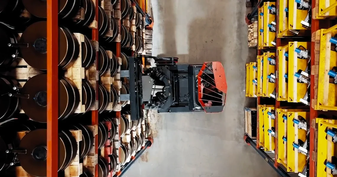 Worker operating machine