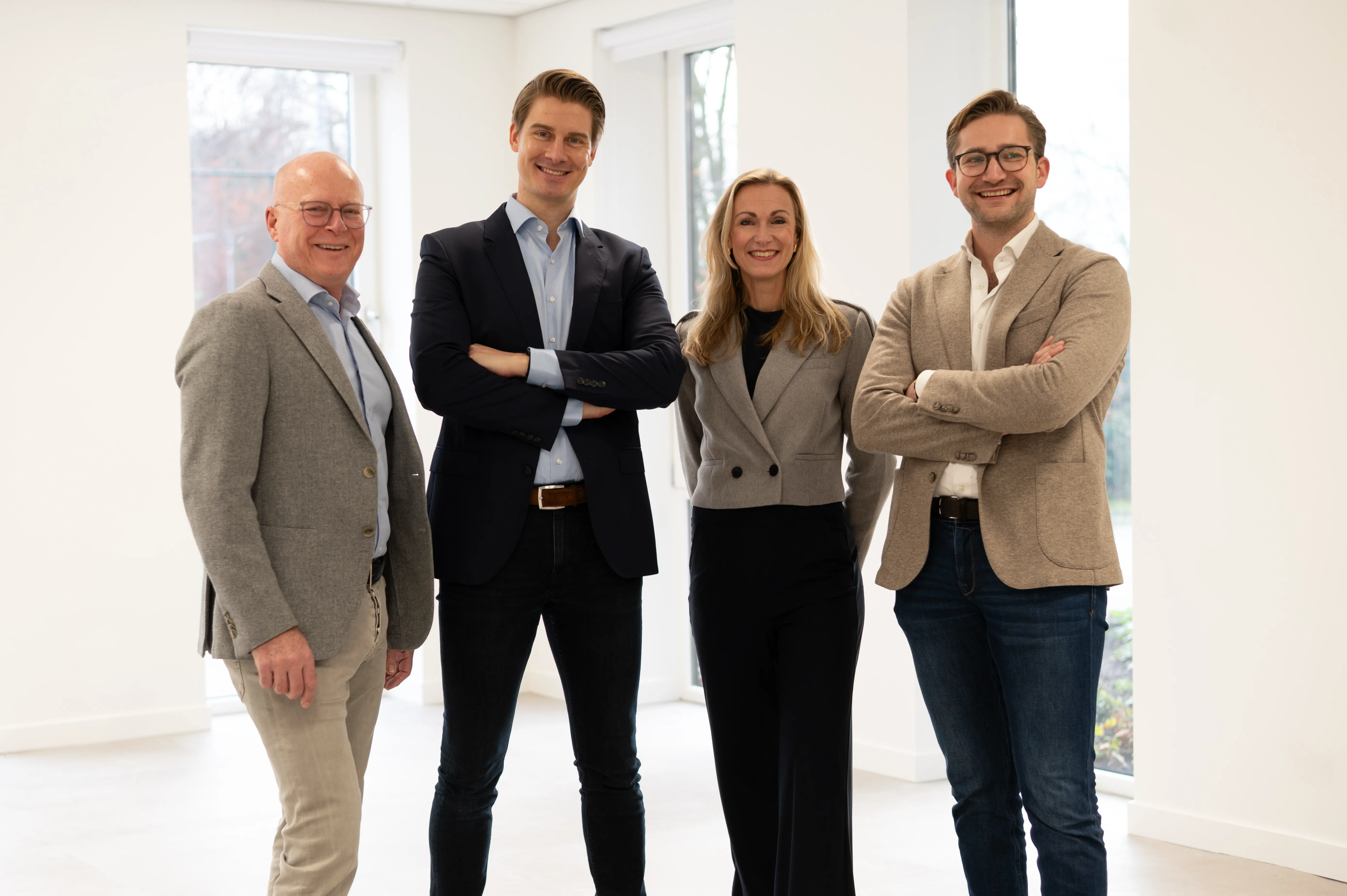 Team Luc Beumer Bedrijfsmakelaars, vlnr: Luc Beumer, 