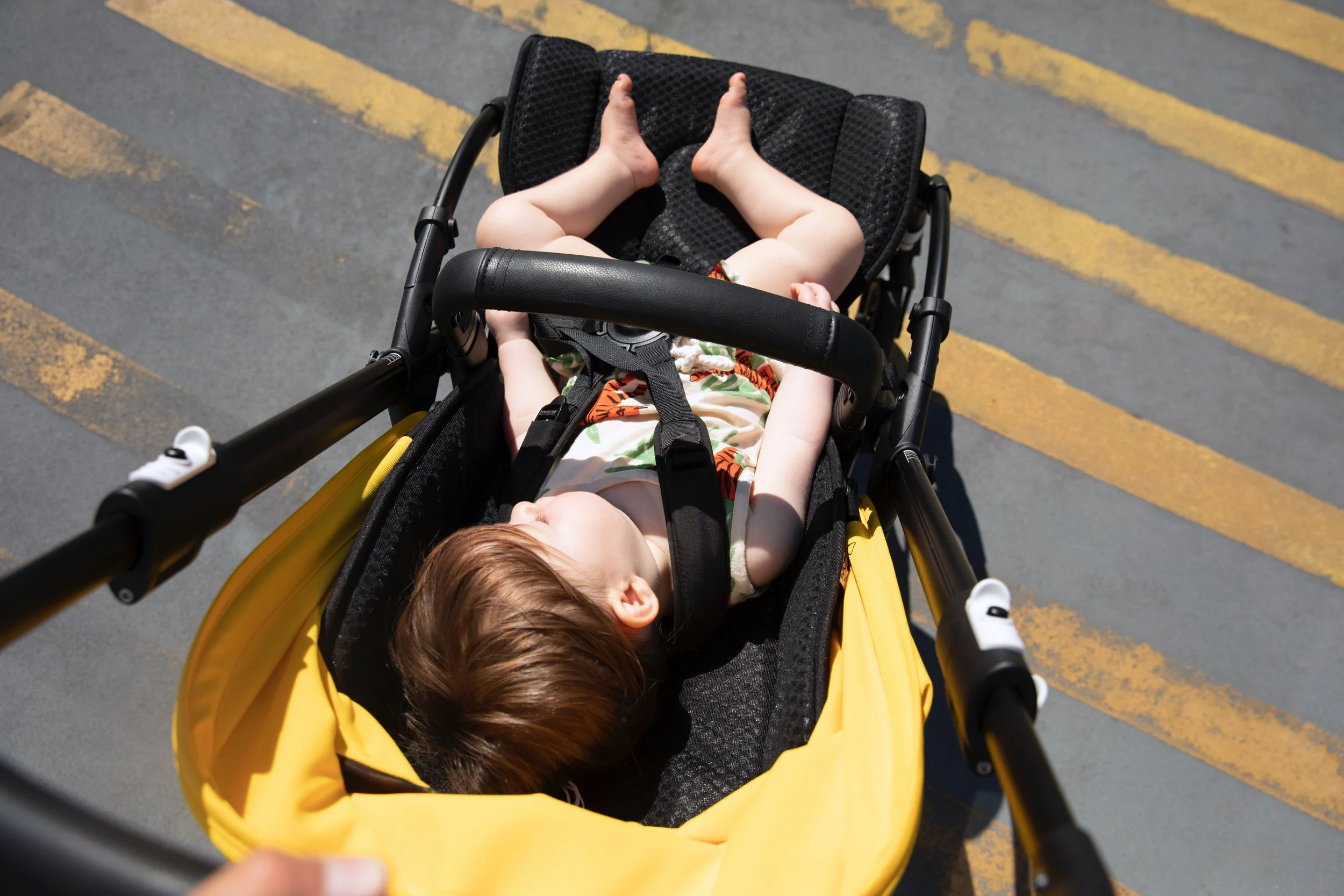 Campaign photography for the Bugaboo Bee 6 launch, an interactive product storytelling experience.