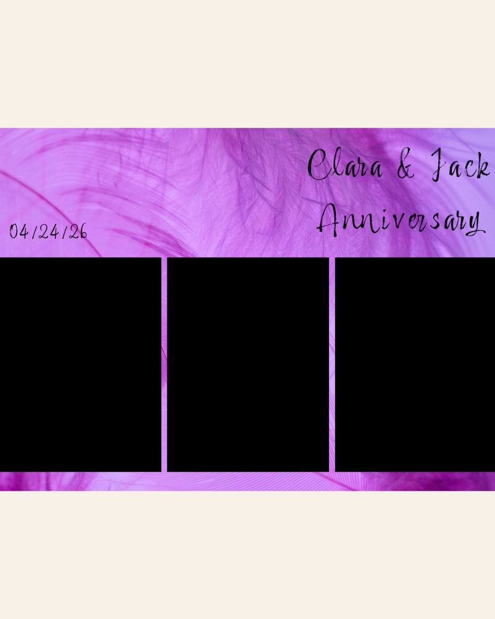 Peak-A-Booth template 4 sample
