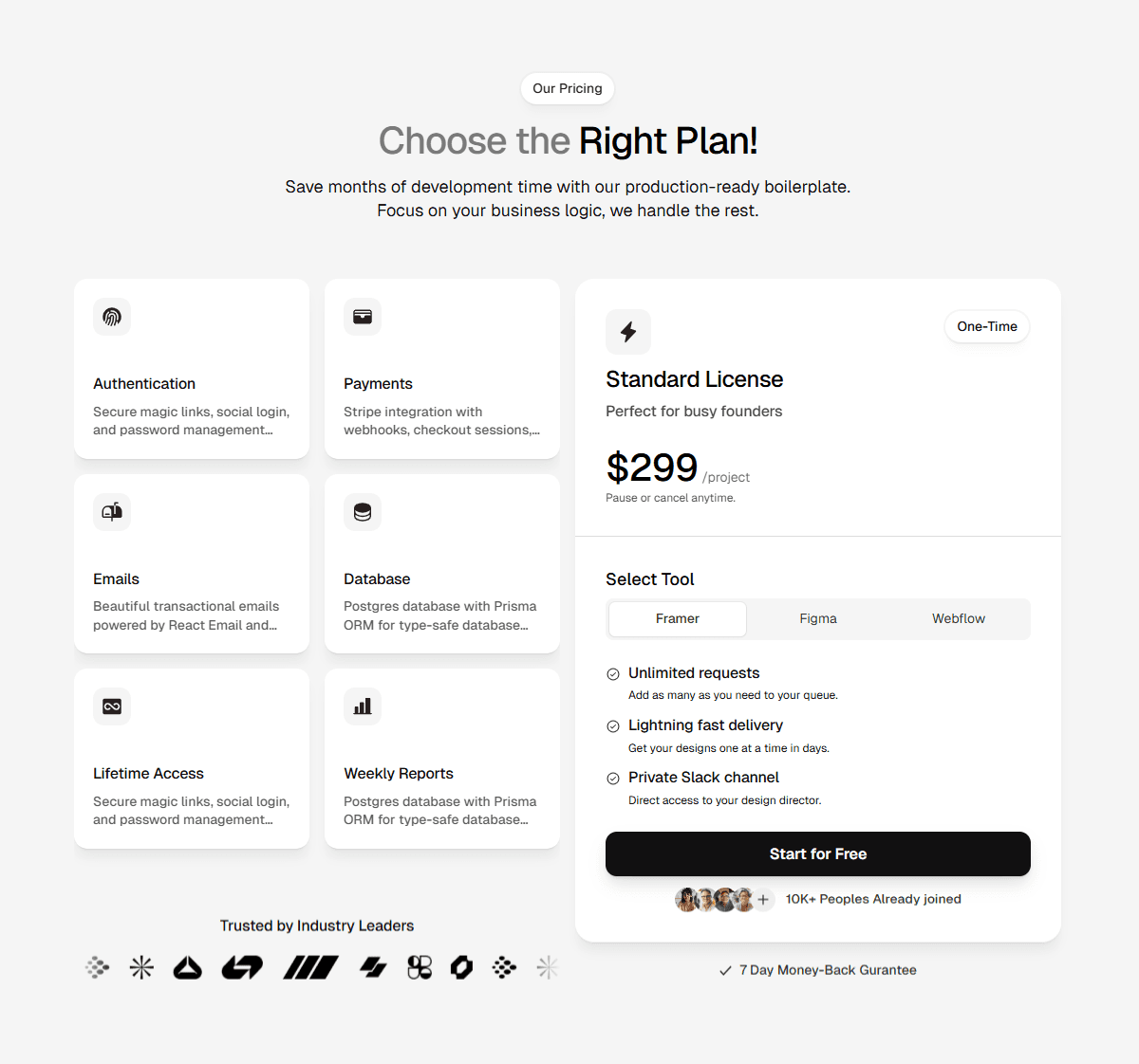 Framer Pricing Component