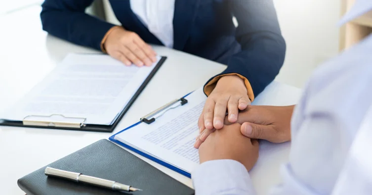 Handshake and support icons for Ongoing Support from Fibi Law