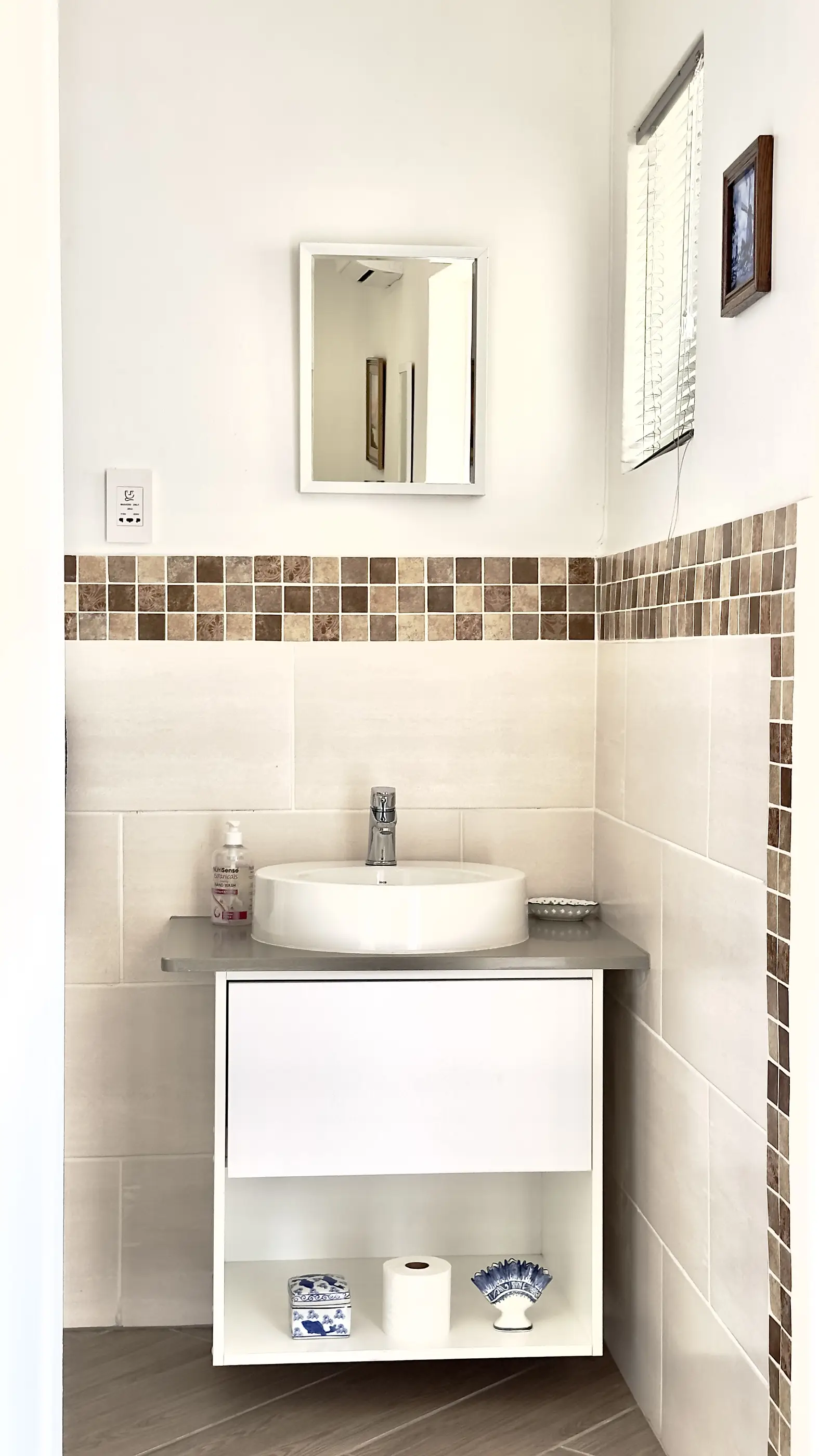 Bathroom entrance in our Escape to 8 room.