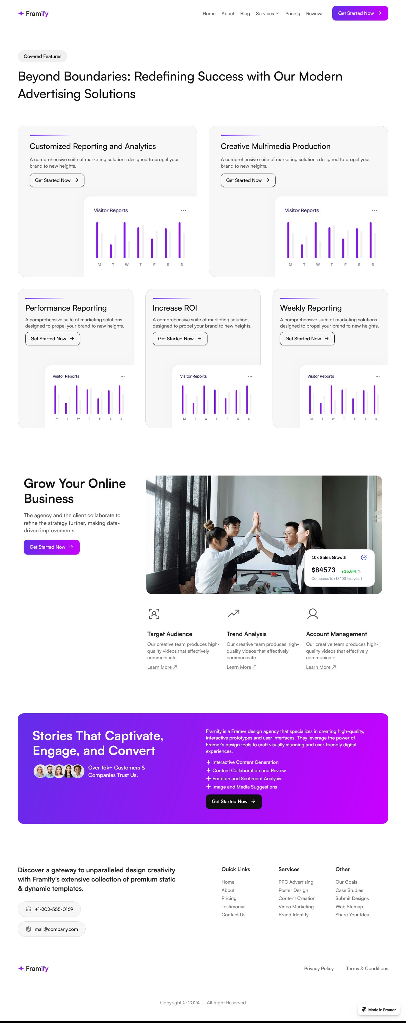 Framer Feature Page v10