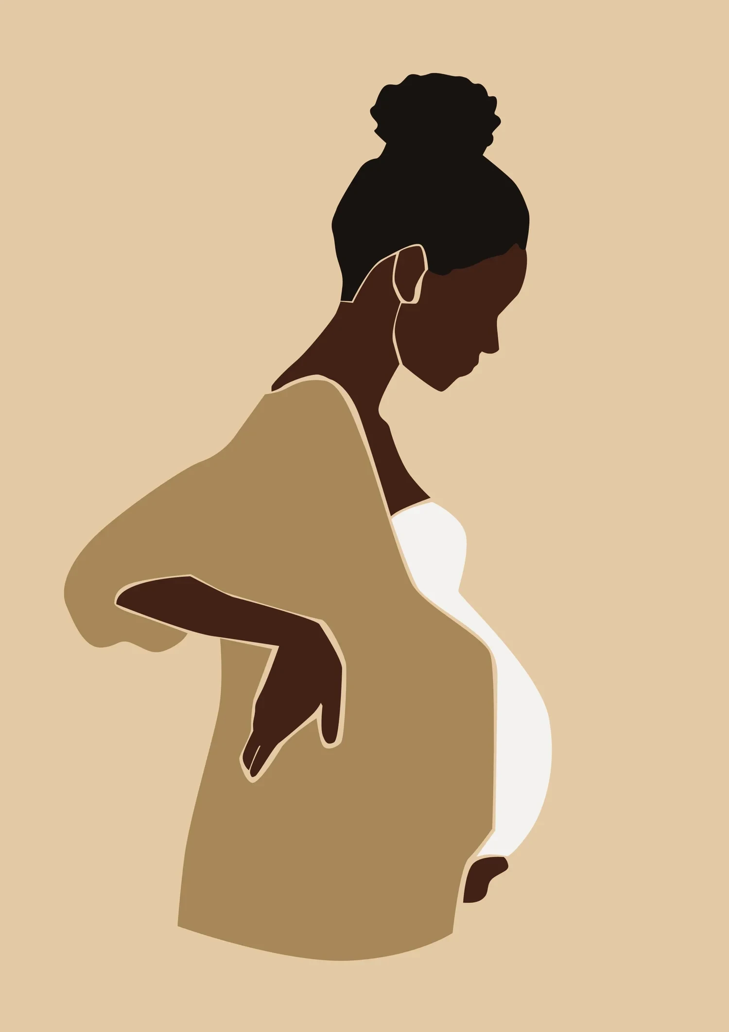 Illustration of a pregnant woman