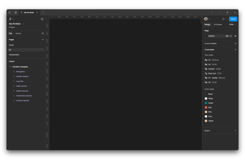 Image of Figma interface