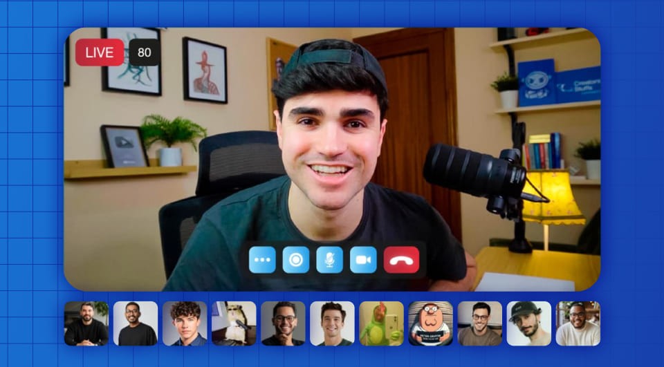 Videollamada con creadores.