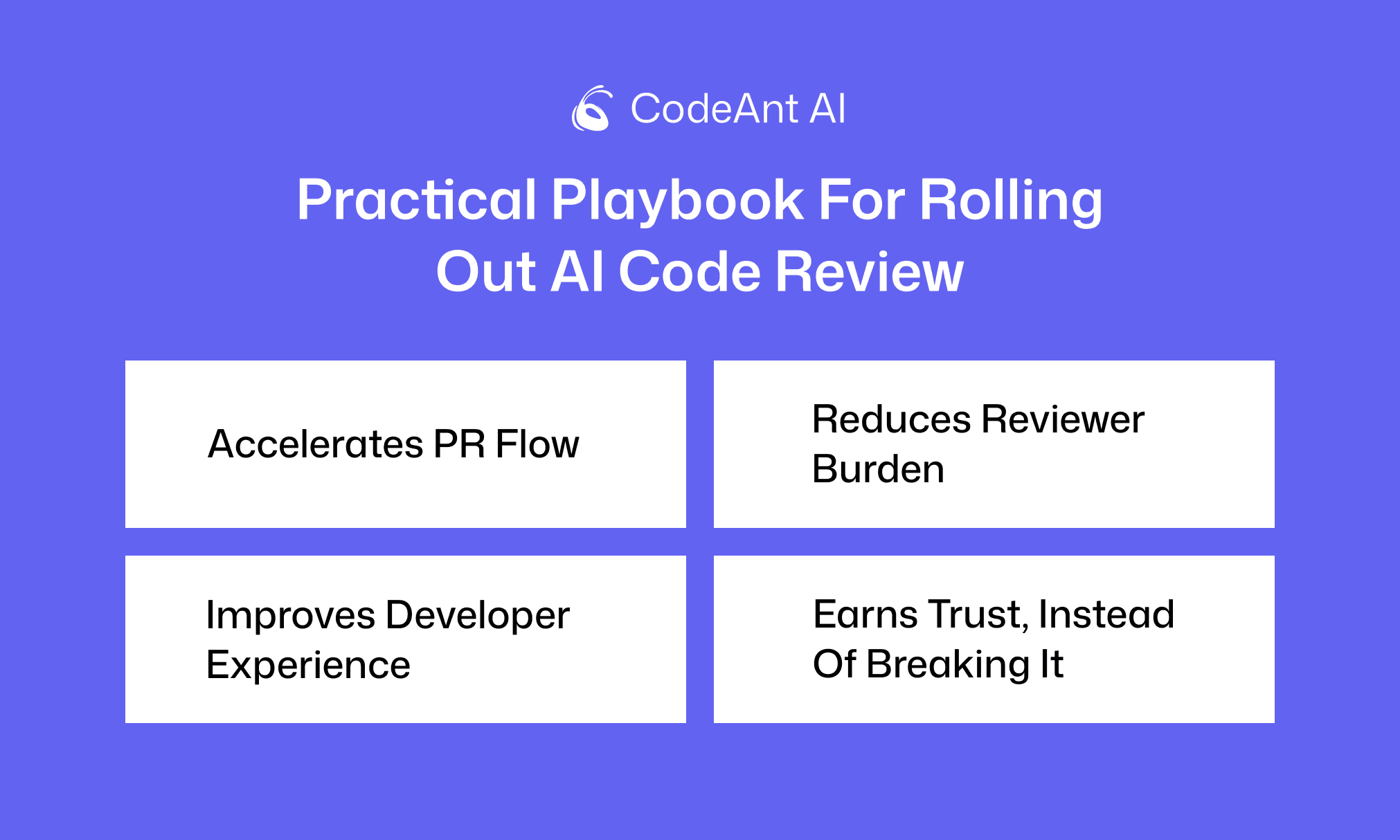 An illustration of a practical playbook for rolling out AI code review.