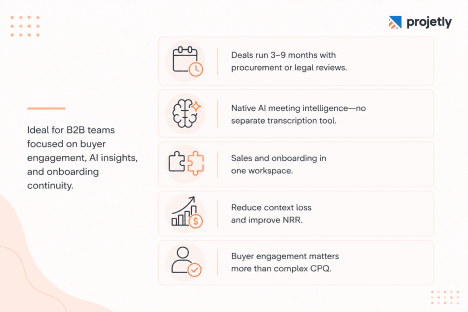 Choose DealHub If&nbsp;