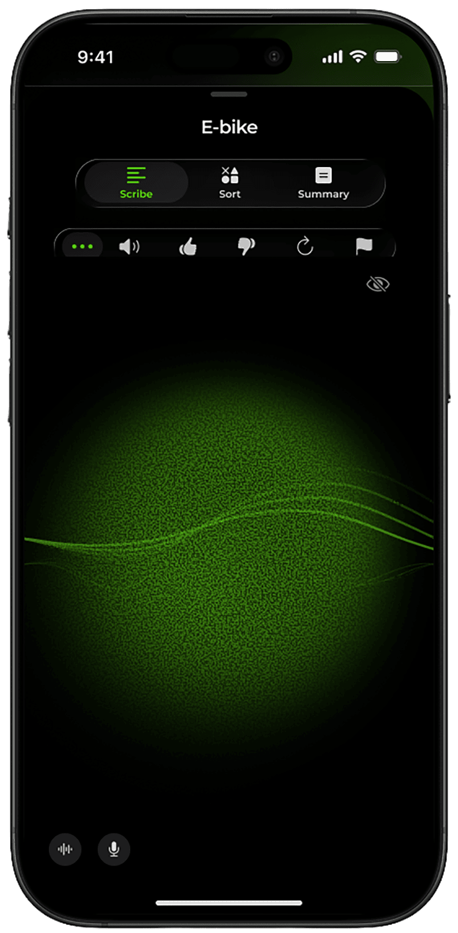 "Summary" Screen. This Pan has summarized important points of the conversation.