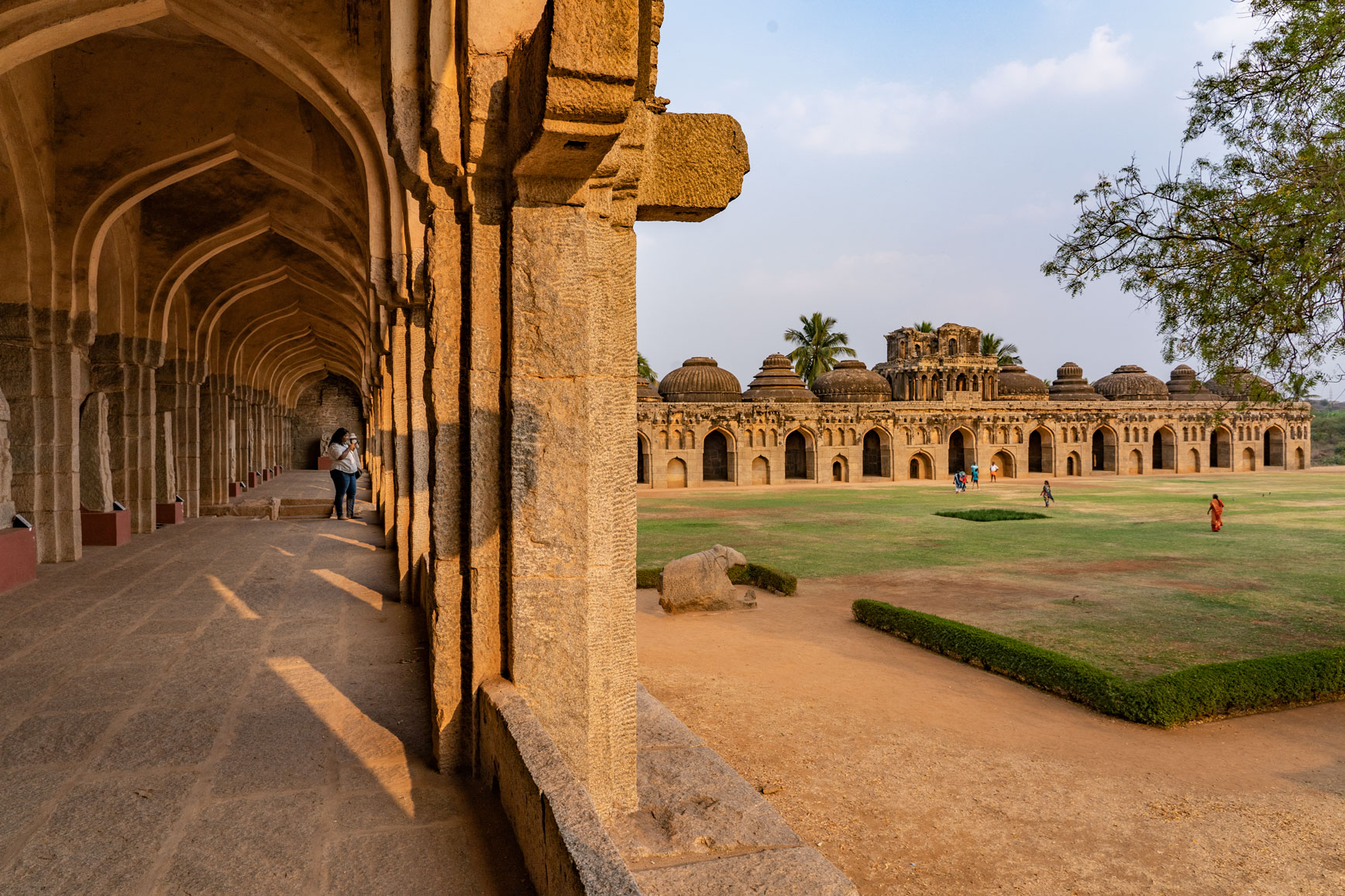 View of Royal Enclosure at Guards House in Hampi