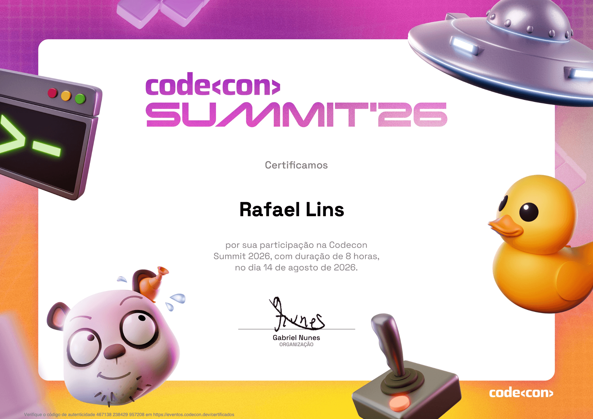 Codecon Certificado