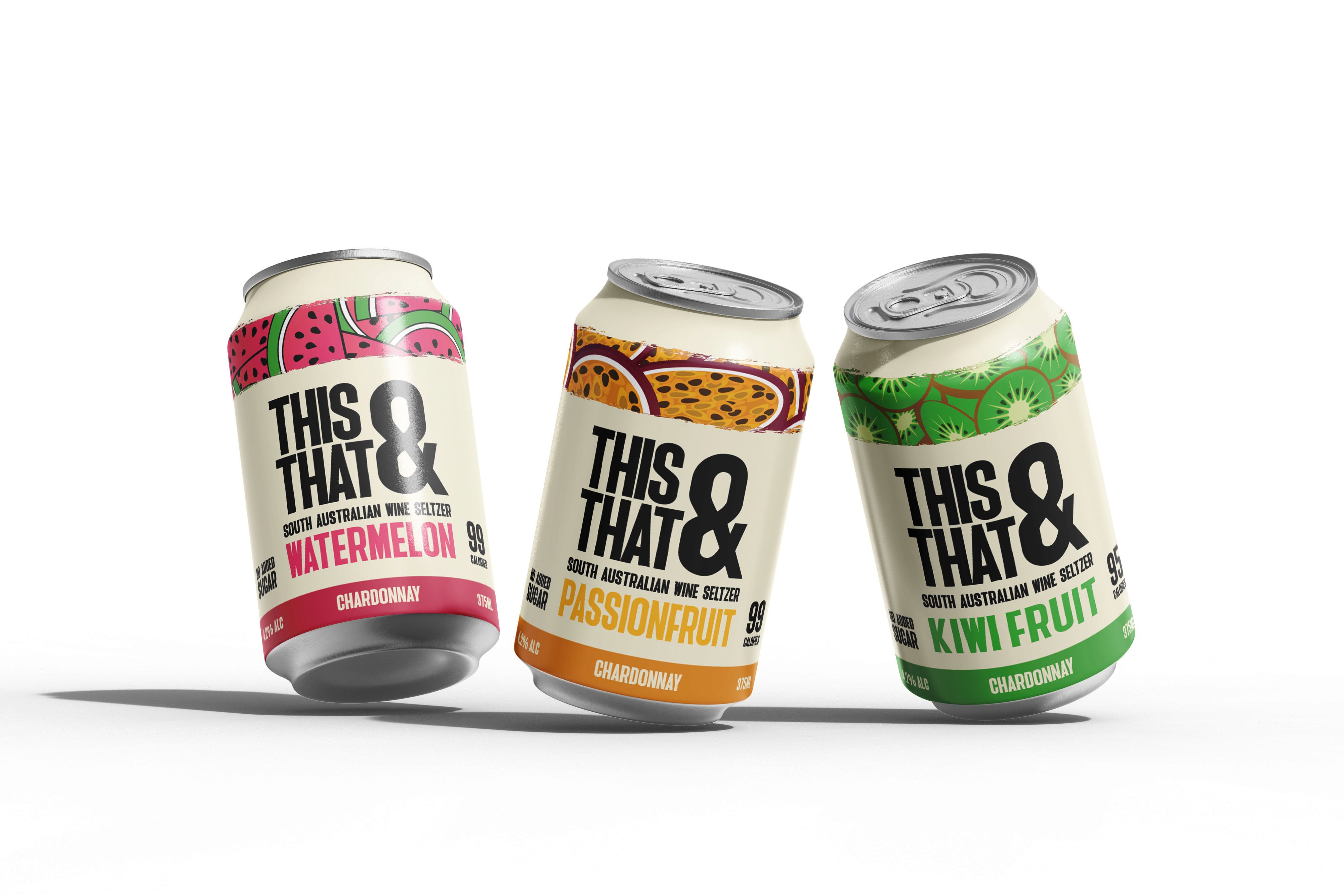 Drink can mockup showcasing modern black and white coffee packaging design