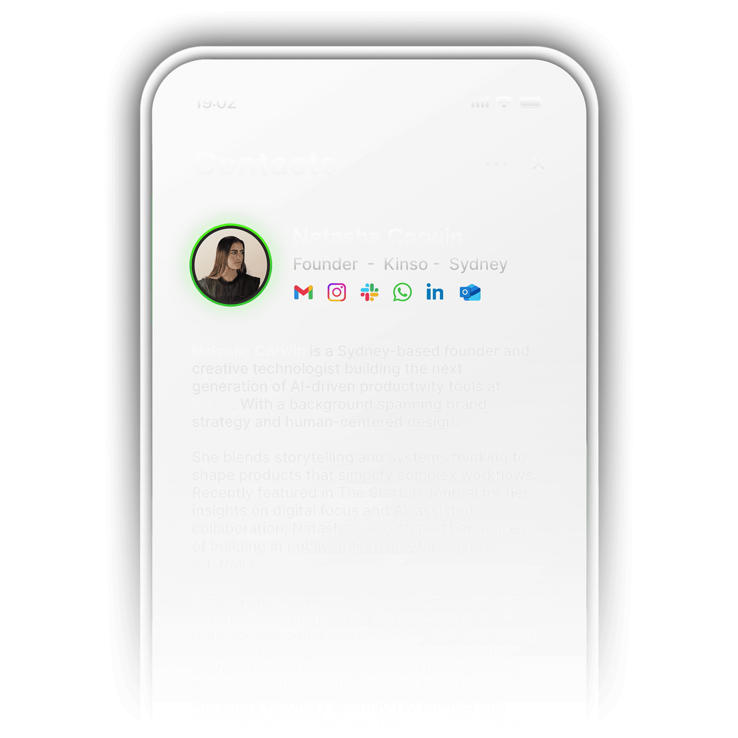 Contact history
