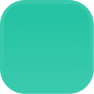 Rounded teal square icon with a gradient design.