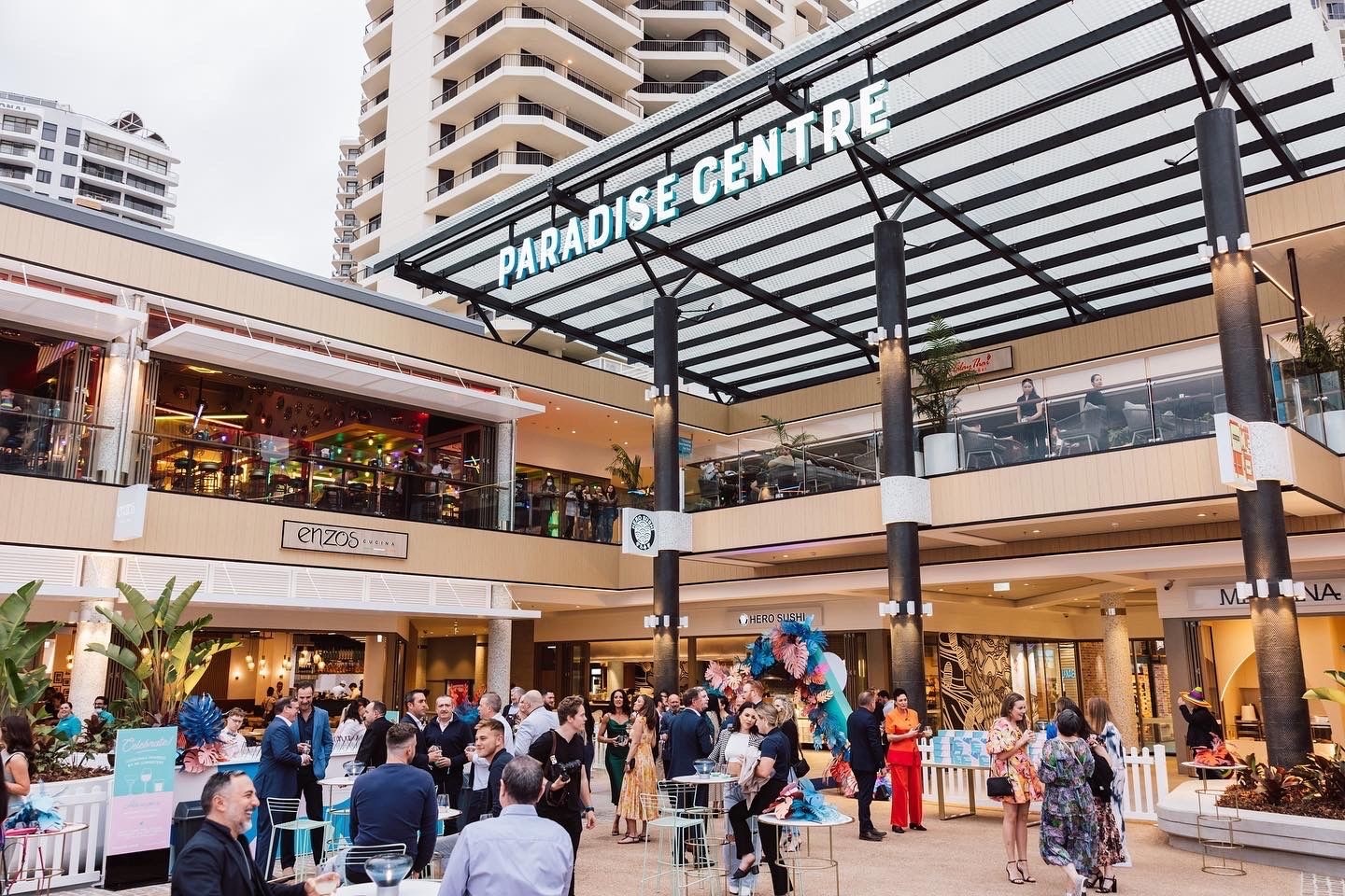 Outdoor cocktail event at the Surfers Paradise Centre