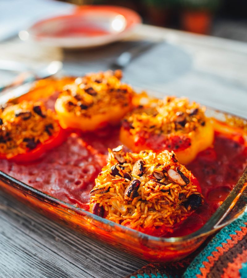 Peperoni ripieni al forno