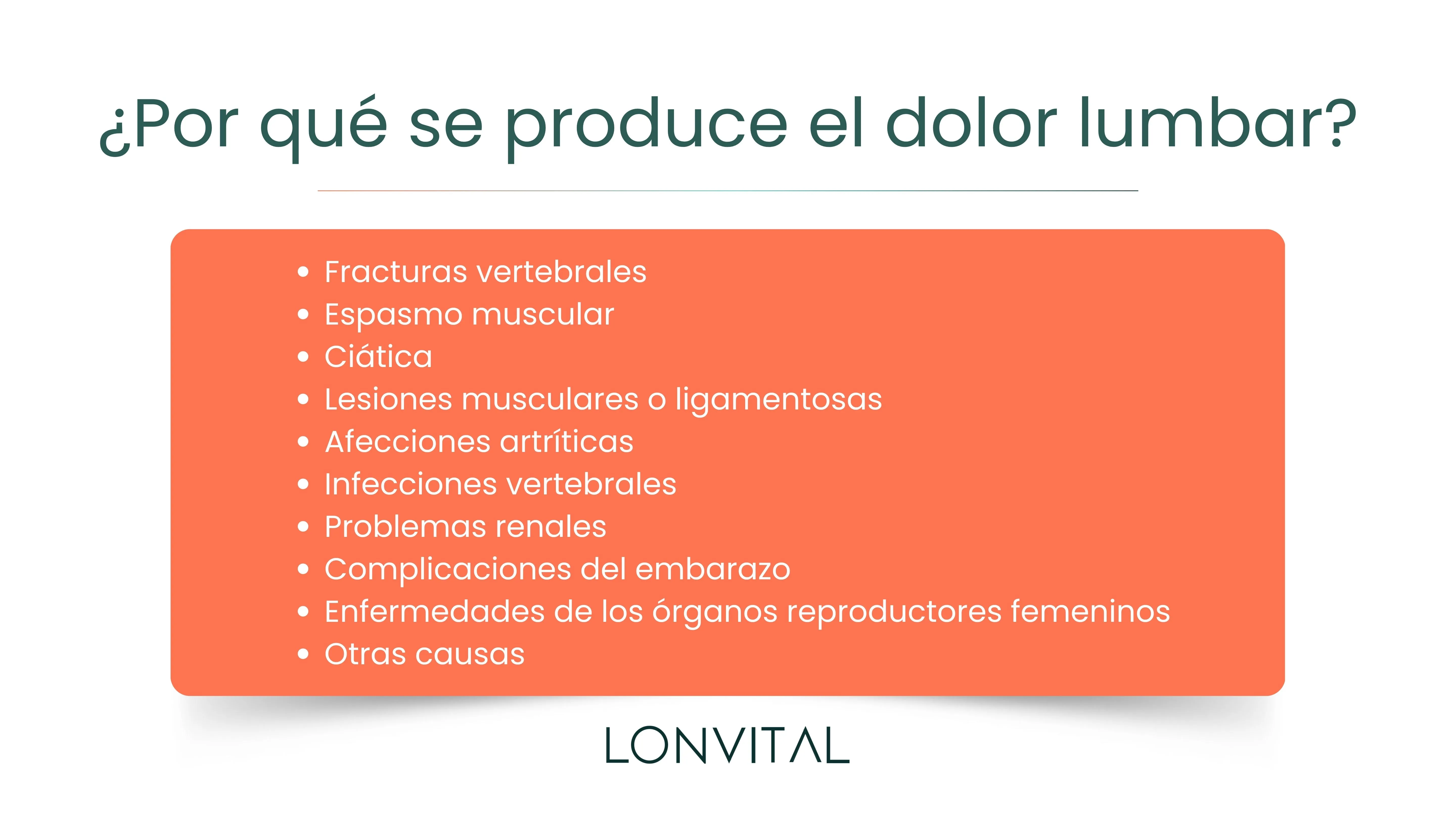 ¿Por que se produce el dolor lumbar?