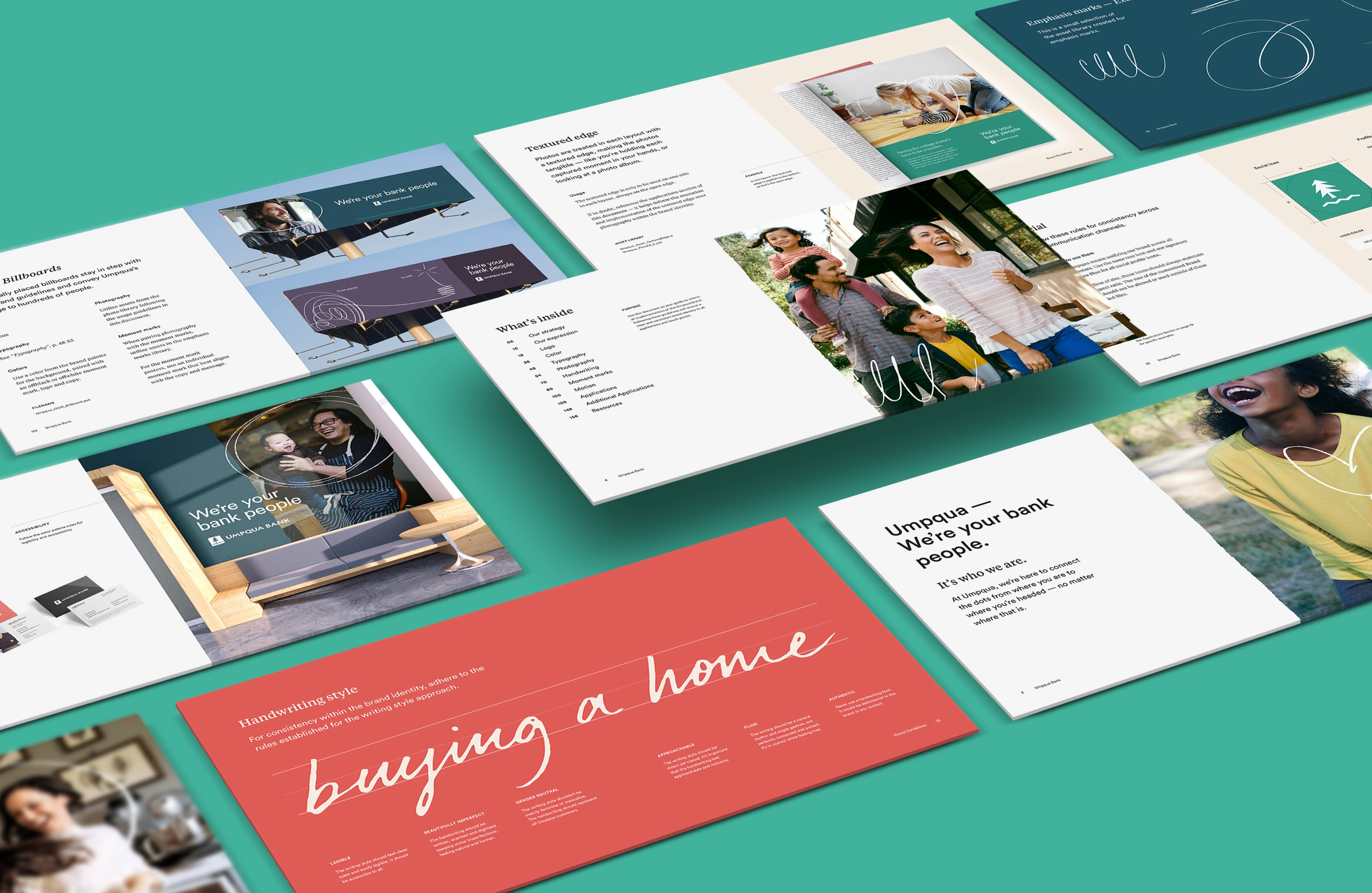 Umpqua Bank Style Guide layout