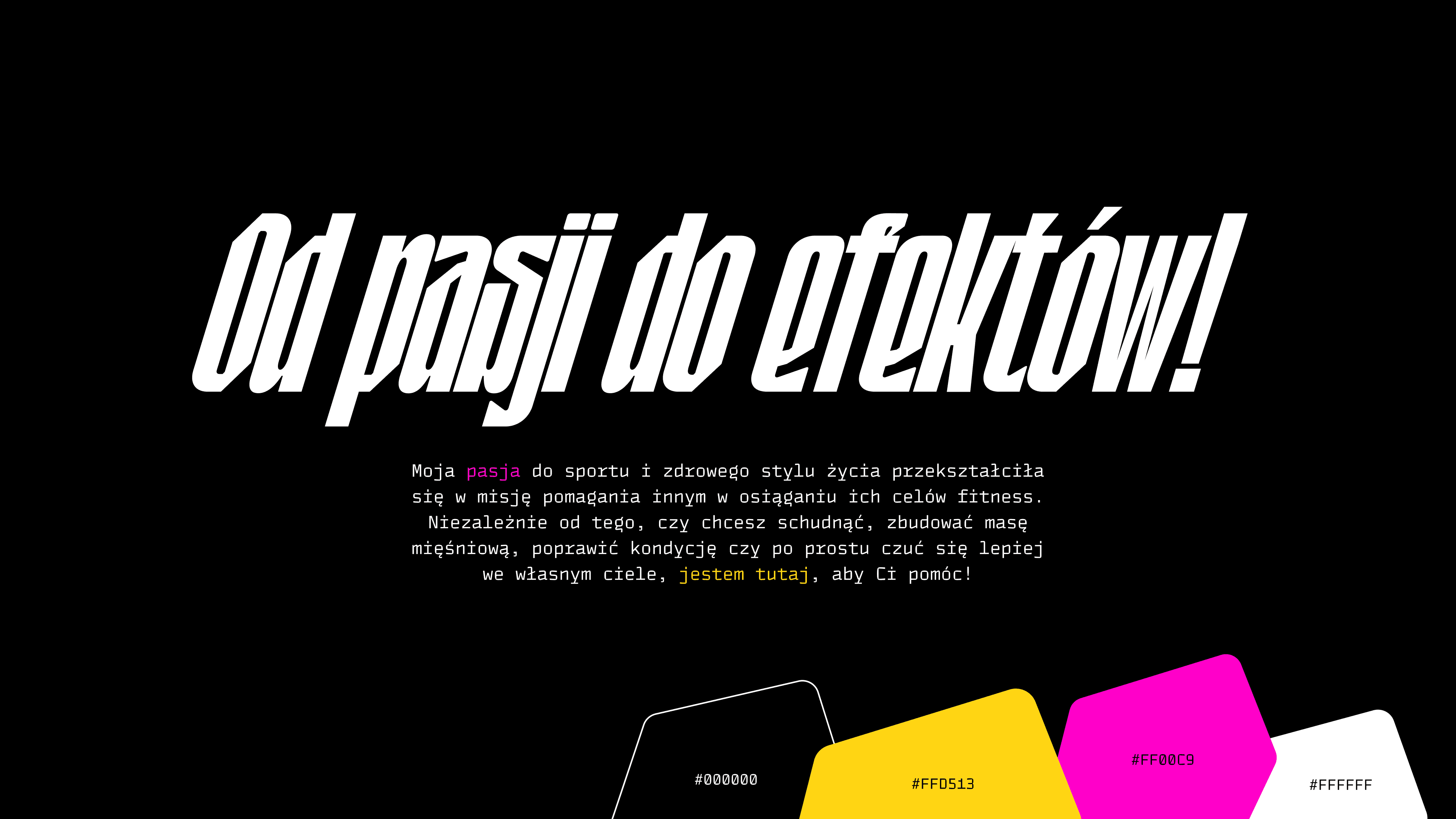 Typography details and colours codes