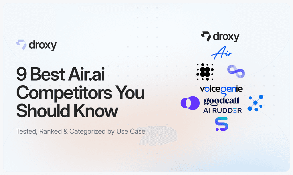 9 Best Air.ai Competitors You Should Know - Droxy AI