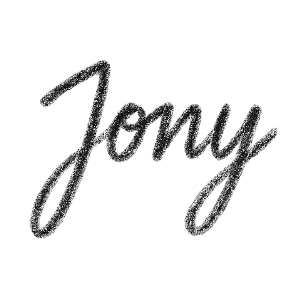 Handwritten Jony
