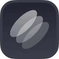 Gray icon for the app, showcasing a circular element in the middle.