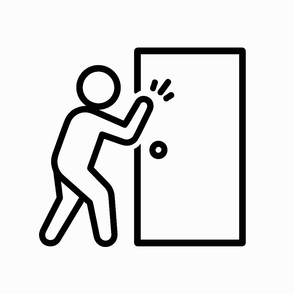 Knocking on customers' doors