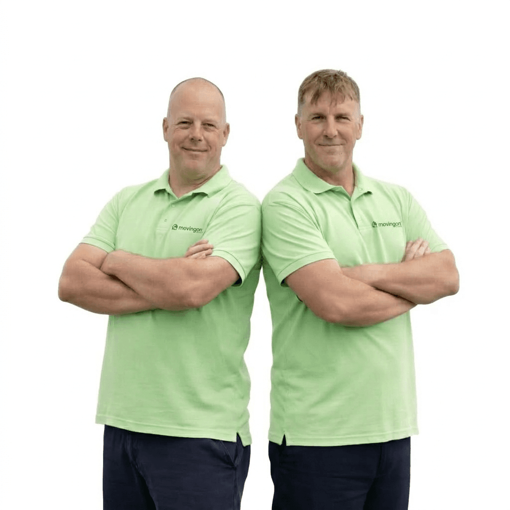 The Moving On Removals team in Plymouth, providing professional and friendly house removal services across Devon and Cornwall.