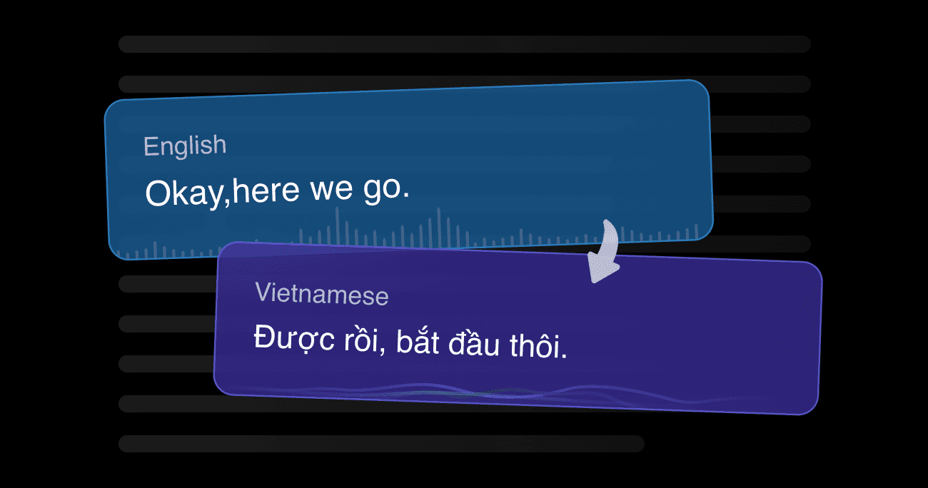Vozo's AI video translator showing context-aware Spanish translation