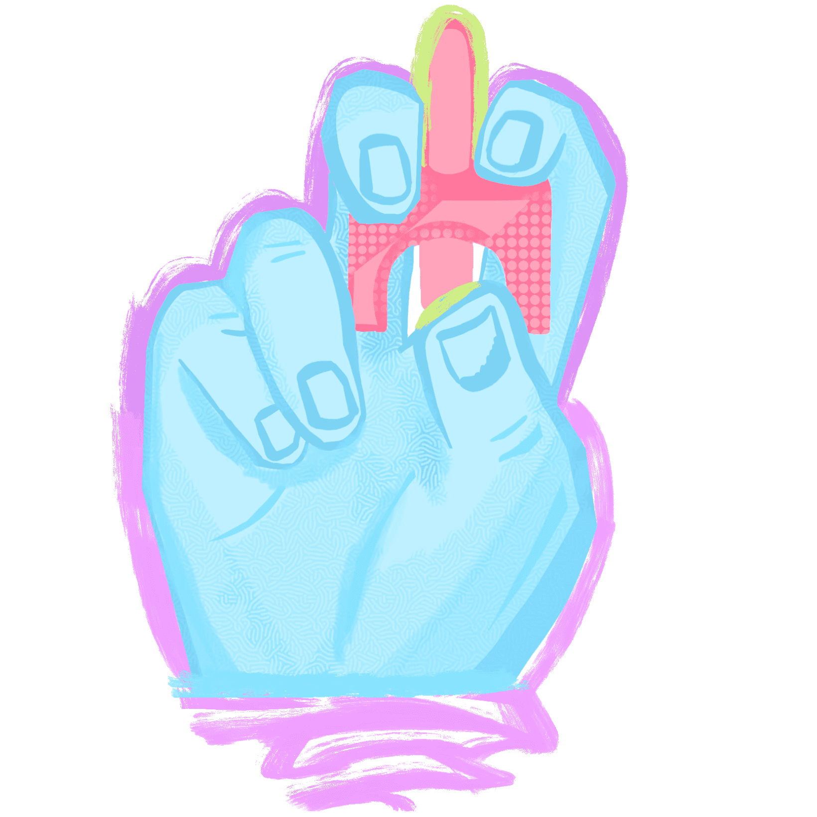 Published digital illustration of a hand holding naloxone 
