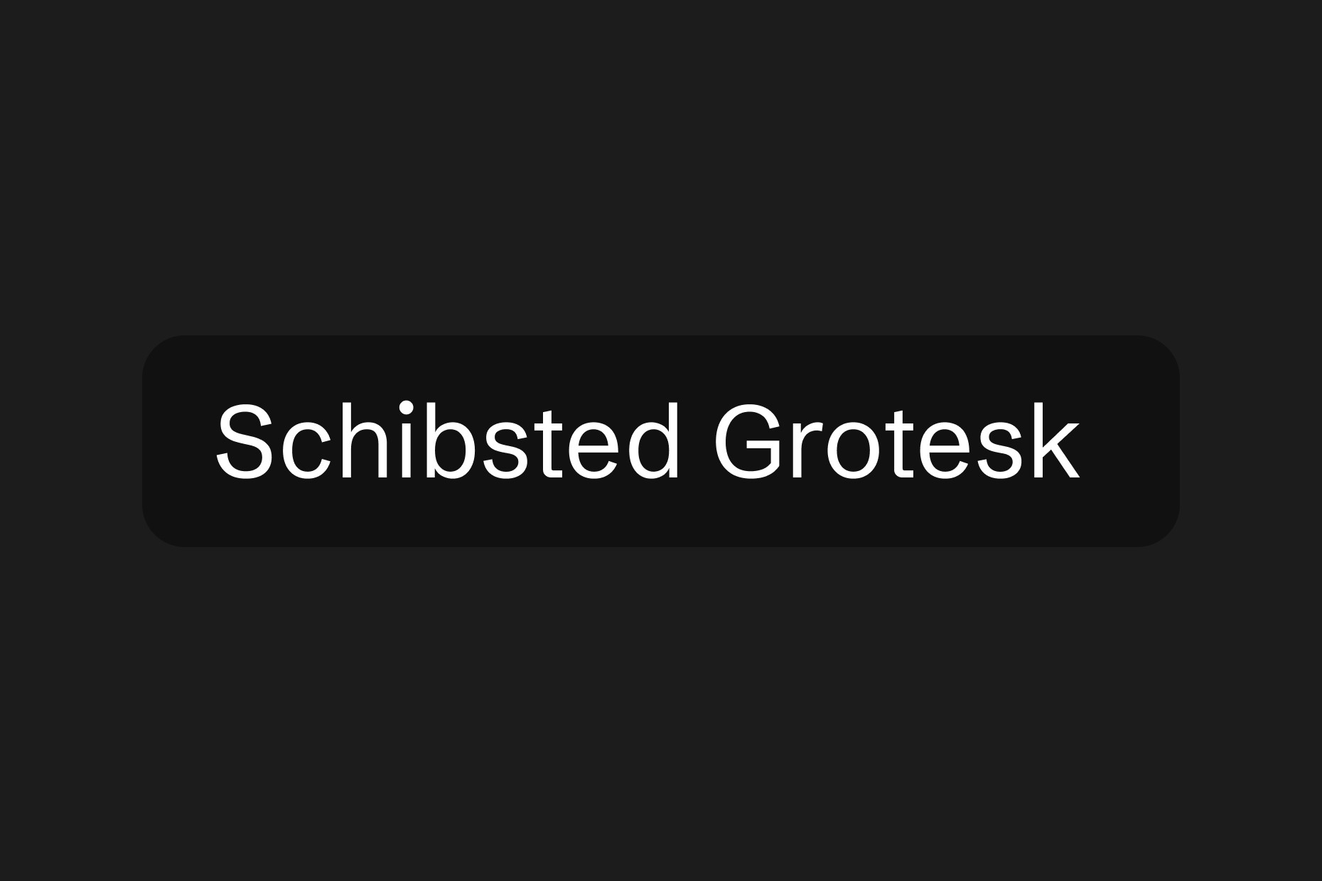 schibsted grotesk framer font