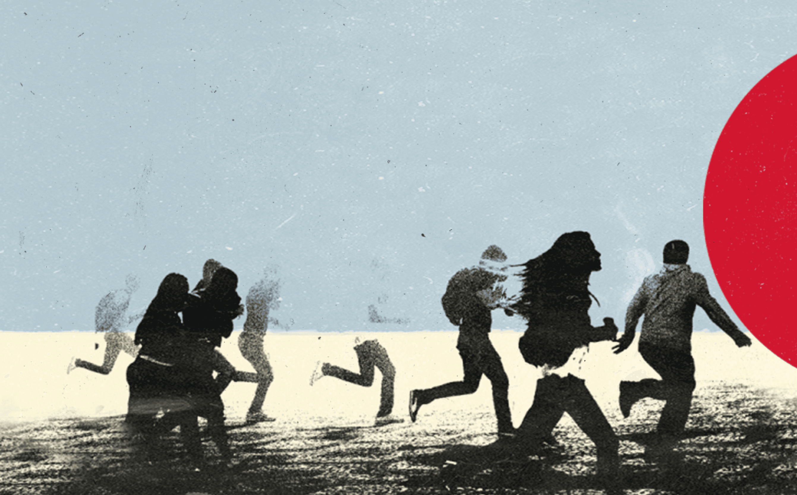 Black and white wave